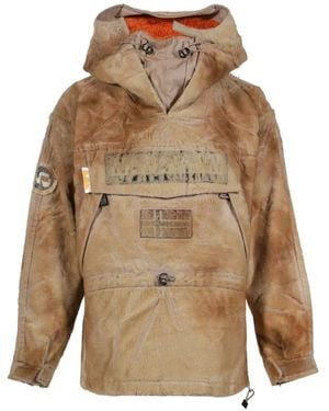 PDF X Napapijri Skidoo Faux-Fur Jacket - Natural