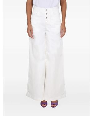 Department 5 Buttoned Pants - White