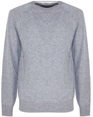 Kangra Raglan-Sleeve Cashmere Jumper - Grey