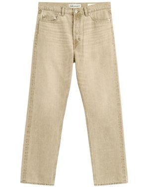 Our Legacy First Cu Logo-Patch Jeans - Natural