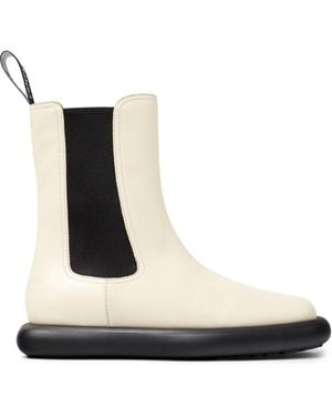 Camper Boots Wavy Leather - White