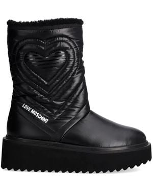 Love Moschino Quilted Boots - Black