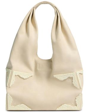 Maison Margiela Medium Box Leather Tote Bag - Natural