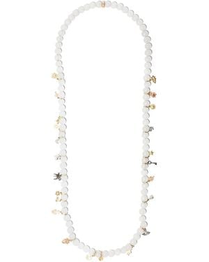 Carolina Bucci 18Kt 'Lucky Charms' Goldhalskette - Weiß