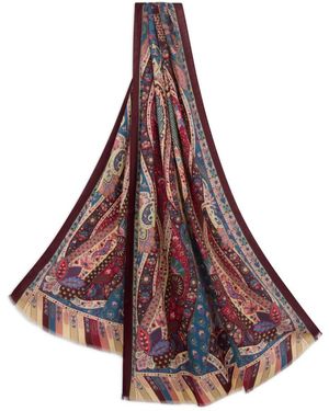 Etro Paisley-Print Scarf - Lila