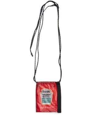 Yoshio Kubo Graphic-Print Shoulder Bag - White