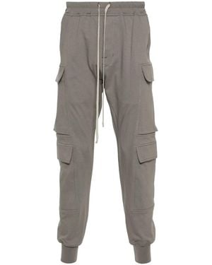 Rick Owens Mastodon Cargo Track Trousers - Grey