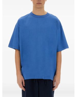 YMC T-Shirt mit tiefen Schultern - Blau