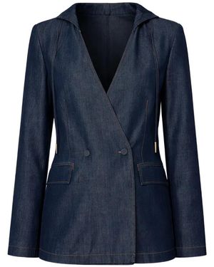 Twinset Chambray Blazer - Blue