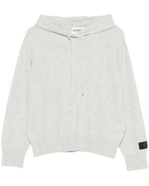 Iceberg Hooded Sweater - White