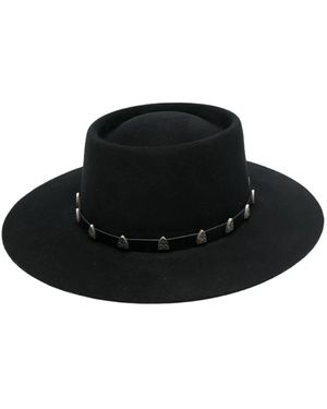 Philipp Plein Cappello Con Decorazione Borchie - Nero