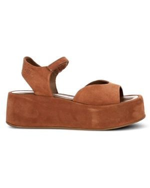 Patrizia Bonfanti Jessie Touch-Strap Platform Sandals - Brown
