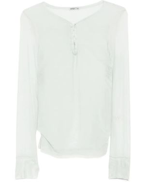 OPEN YY Mesh Hooked T-Shirt - White