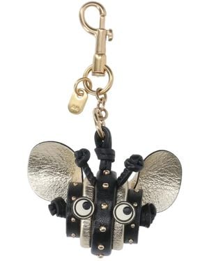 Anya Hindmarch Stud bee keyring - Mettallic