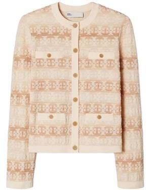 Tory Burch Kendra Cardigan - Natural