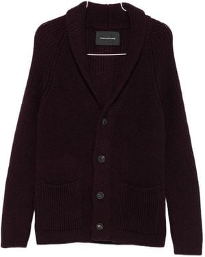 Tagliatore Cardigan Con Scollo A Scialle E Tasche - Blu