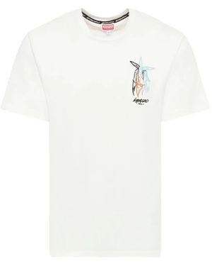KENZO X Futura 2000 Graphic-Print T-Shirt - White