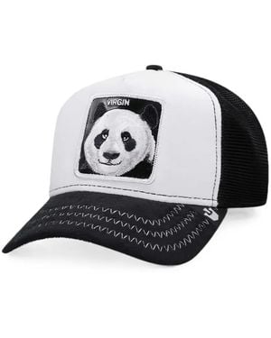 Goorin Bros Panda-Patch Mesh-Panel Baseball Cap - Black
