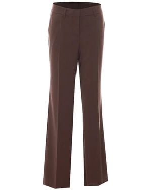 RUE DU BAC Straight-Leg Pants - Brown