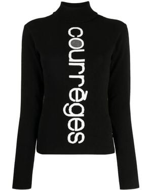 Courreges Courr?Ges Intarsia Sweater - Schwarz