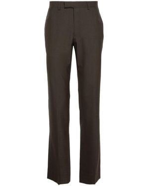 Sandro Grain De Poudre Straight Trousers - Grey