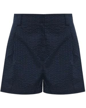Maison Kitsuné Logo-Patch Shorts - Blue