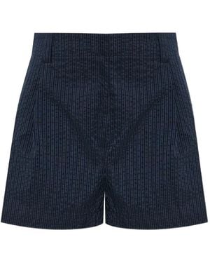 Maison Kitsuné Logo-Patch Shorts - Blue