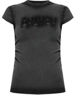 AVAVAV T-Shirt Mit Logo-Print - Schwarz