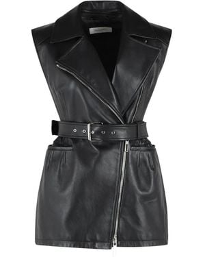 Sportmax Belted Sleeveless Jacket - Black