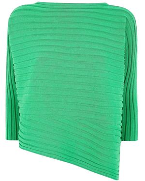 Issey Miyake Ribbed Top - Green
