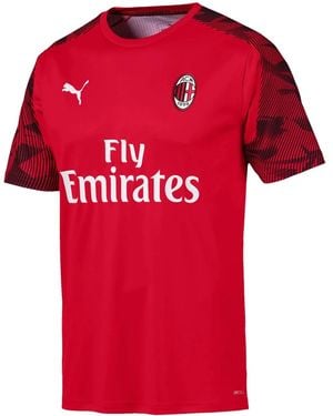 PUMA Ac Milan Short-Sleeve T-Shirt - Red