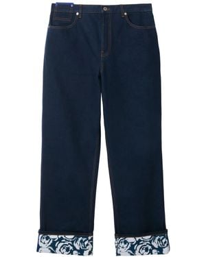Burberry Classic Cotton Jeans For Ss24 - Blue