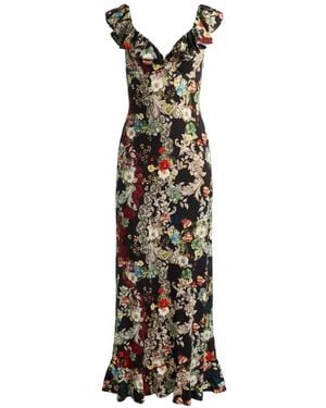 Alice + Olivia Gemma Maxi Dress - White