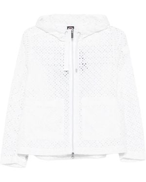 Colmar Veste Perforée À Capuche - White