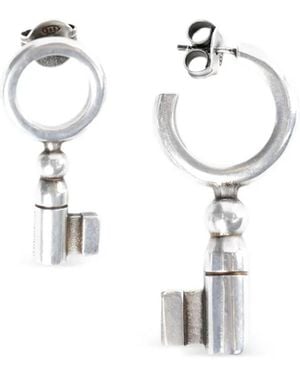 Ann Demeulemeester Pendientes largos Foka Key - Metálico