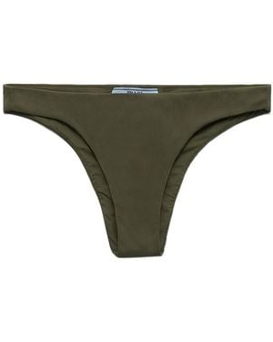 Prada Fine-Ribbed Bikini Bottom - Natural