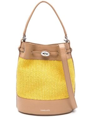 Zanellato Monda' Bucket Bag - Yellow