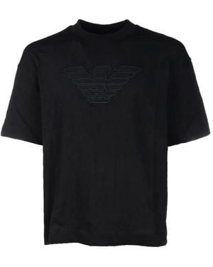 Emporio Armani Logo T-Shirt - Black