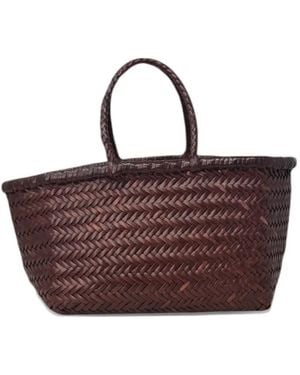 Donna Karan Bolso Shopper Triple Jump Tejido - Marrón