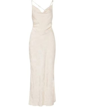 Liu Jo Long Jacquard Dress - White