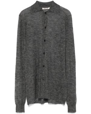 AURALEE Semi-sheer Cardigan - Grey