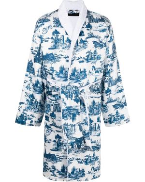 Philipp Plein En Plein Air ローブ - ブルー
