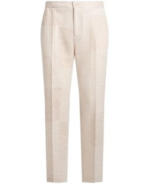 Etro Textured Trousers - Natural