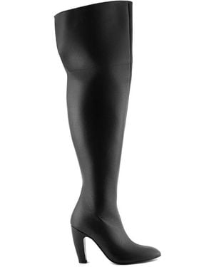 Gia Borghini Botas Louise con tacón de 80 mm - Negro