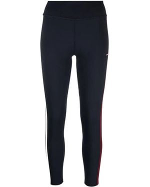 Tommy Hilfiger Sport 7/8 Tape-Detail Leggings - Blue