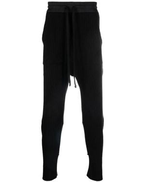 Tessitura Body Couture Knitted Drawstring-Waist Trousers - Black