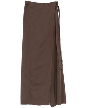Twinset Wrap-Front Wide-Leg Trousers - Brown