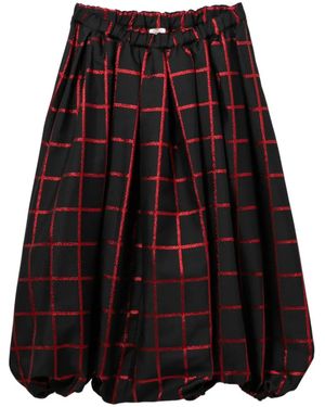 Comme des Garçons Checked Pants - Black