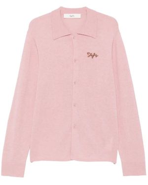 Séfr Cardigan Con Ricamo - Rosa