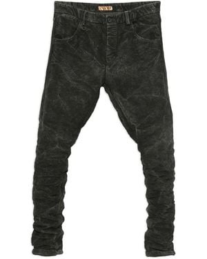 Layer Zero Pantalones con efecto lavado - Negro